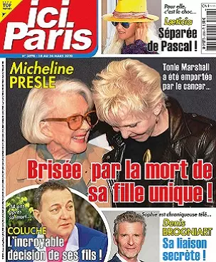 Ici Paris N°3898 Du 18 Mars 2020 [Magazines]