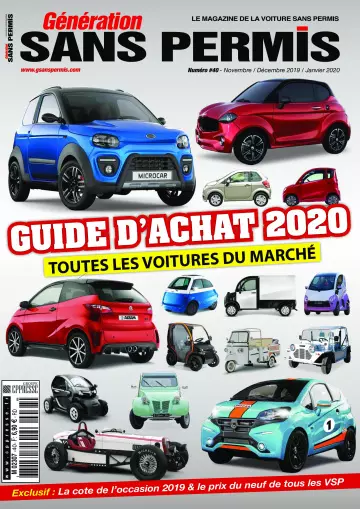 Génération sans Permis N°40 - Novembre 2019 - Janvier 2020  [Magazines]