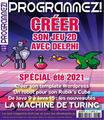 Programmez N°247 – Juillet-Août 2021 [Magazines]