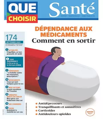 Que Choisir Santé N°174 – Septembre 2022  [Magazines]