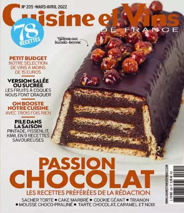 Cuisine et Vins De France N°205 – Mars-Avril 2022  [Magazines]