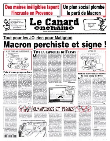 Le Canard Enchaîné N°5413 Du 7 Août 2024  [Journaux]