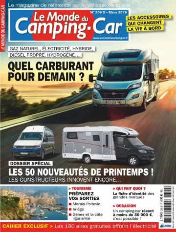 Le Monde Du Camping-Car N°309 – Mars 2019  [Magazines]